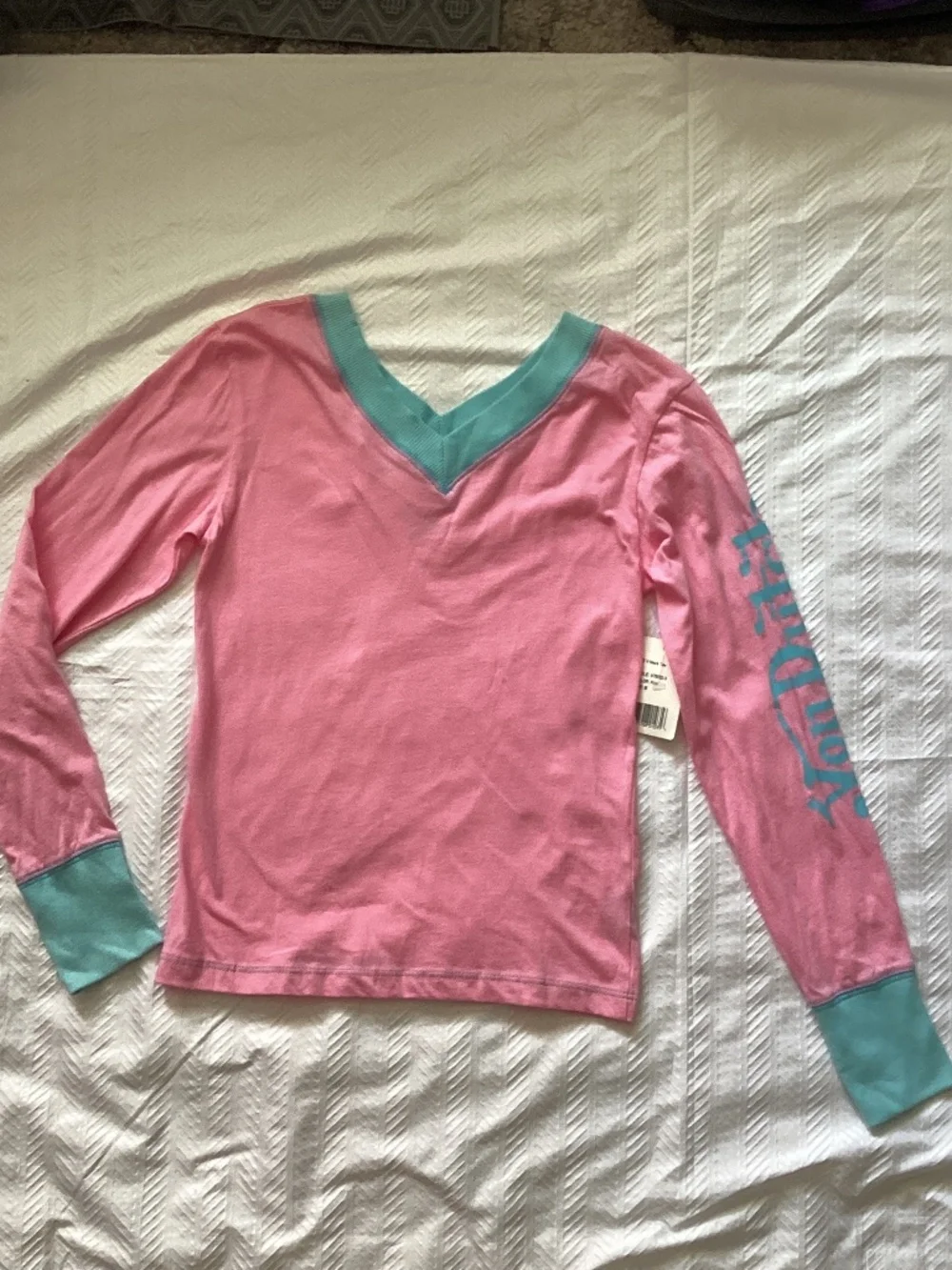 Rare Von Dutch Long Sleeve Tee Y2K MEDIUM Kids XXS/XS Juniors NEW